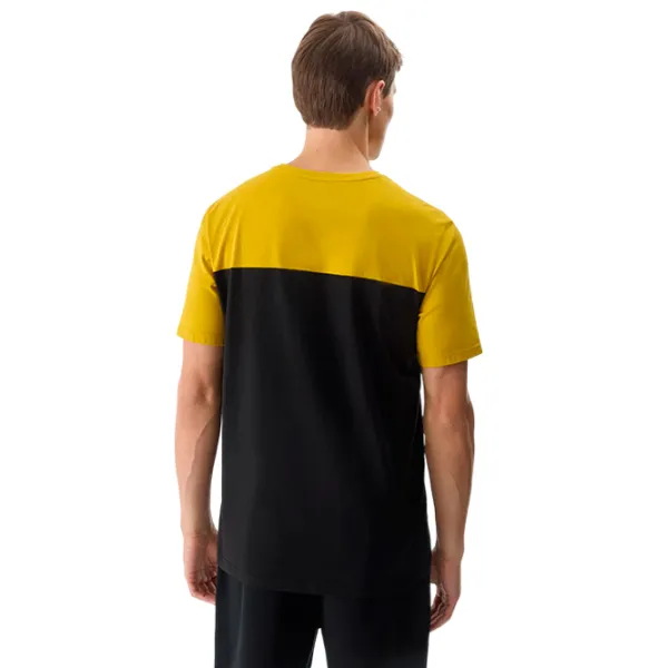 Tricou pentru bărbați 4F 4FWSS24TTSHM1326 100% bumbac/ Yellow photo 2