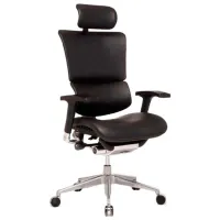 Fotoliu de birou AG SAIL L-01 Piele/ Black