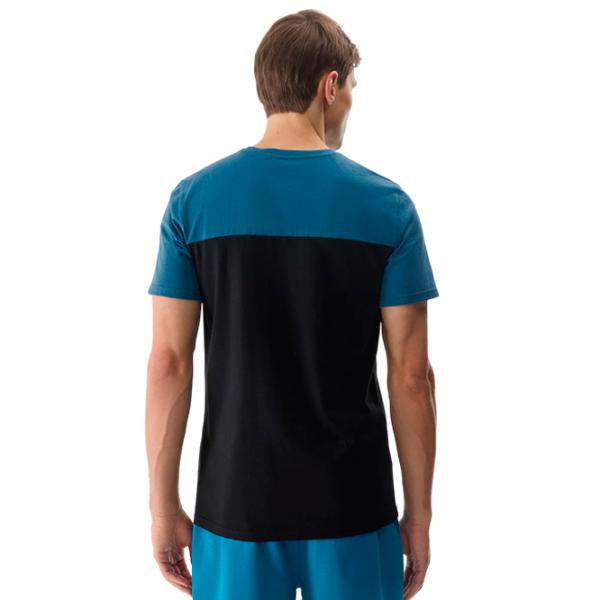 Tricou pentru bărbați 4F 4FWSS24TTSHM1326 100% bumbac/ Blue photo 3