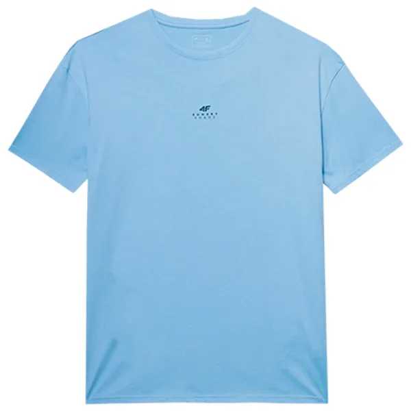 Tricou pentru bărbați 4F 4FWSS24TTSHM1287 100% bumbac/ Blue photo 1