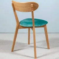 Scaun de bucătărie Mobicasa ISKU Stofă/ Turquoise Brown photo 2