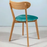 Scaun de bucătărie Mobicasa ISKU Stofă/ Turquoise Brown photo 3