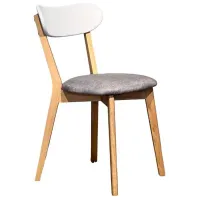 Scaun de bucătărie Mobicasa ISKU Stofă/ White Gray