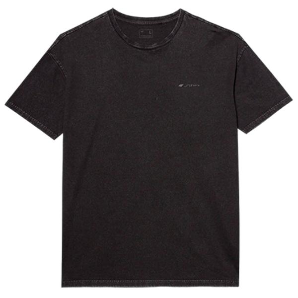 Tricou pentru bărbați 4F 4FWSS24TTSHM1316 100% bumbac/ Black photo 1
