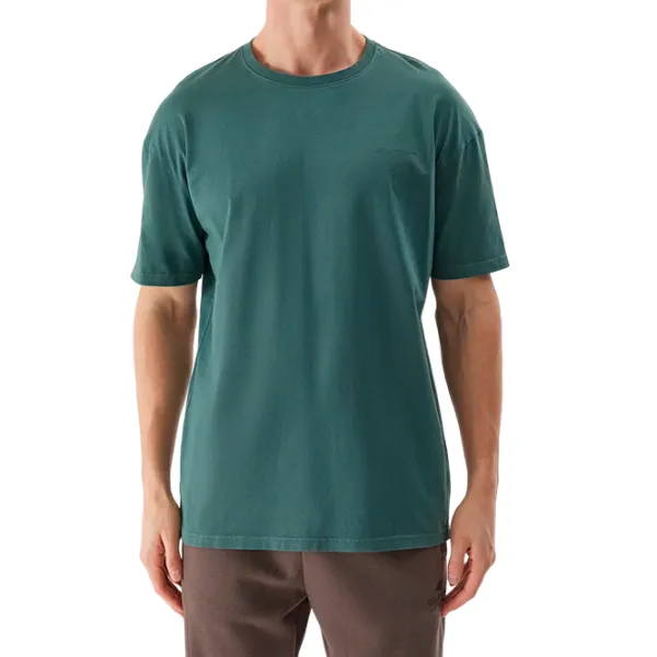 Tricou pentru bărbați 4F 4FWSS24TTSHM1316 100% bumbac/ Green photo 2