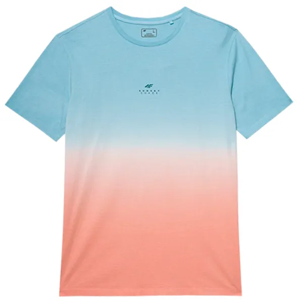 Tricou pentru bărbați 4F 4FWSS24TTSHM1290 100% bumbac/ Blue photo 1