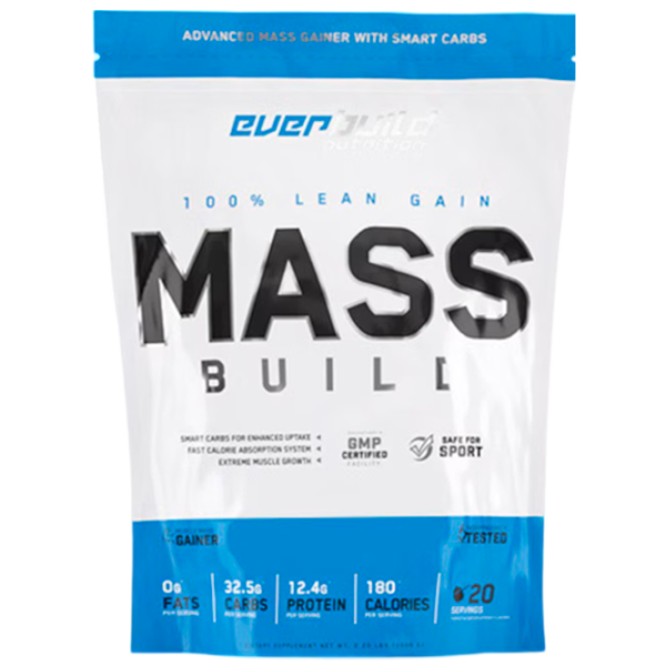 Gainer EverBuild 100% Mass Build (850052404963) 1000 g photo 1 Gainer EverBuild 100% Mass Build (850052404963) 1000 g photo 1