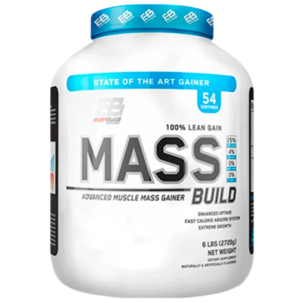 Gainer EverBuild 100% Mass Build (850052404222) 2720 g photo 1 Gainer EverBuild 100% Mass Build (850052404222) 2720 g photo 1