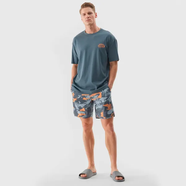 Tricou pentru bărbați 4F 4FWSS24TTSHM1318 100% bumbac/ Gray photo 5