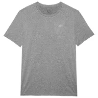Tricou pentru bărbați 4F 4FWSS24TFTSM599 100% bumbac/ Gray