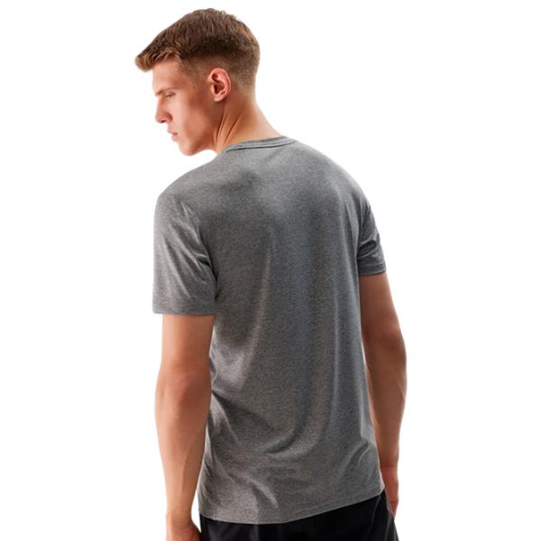 Tricou pentru bărbați 4F 4FWSS24TFTSM599 100% bumbac/ Gray photo 2