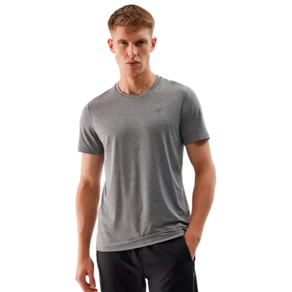 Tricou pentru bărbați 4F 4FWSS24TFTSM599 100% bumbac/ Gray photo 3