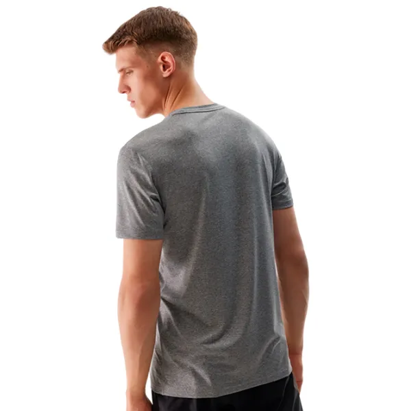 Tricou pentru bărbați 4F 4FWSS24TFTSM599 100% bumbac/ Gray photo 2