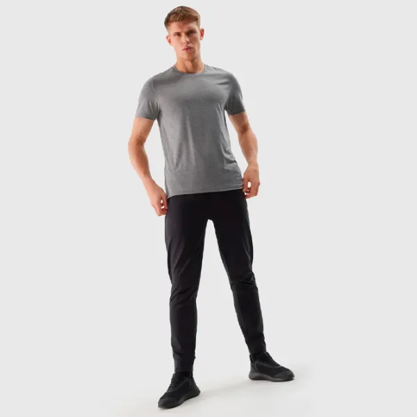 Tricou pentru bărbați 4F 4FWSS24TFTSM599 100% bumbac/ Gray photo 4