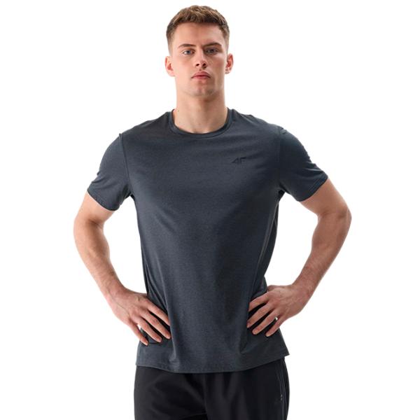 Tricou pentru bărbați 4F 4FWSS24TFTSM599 90% poliester/ Black photo 2