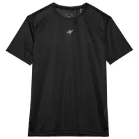 Tricou pentru bărbați 4F 4FWSS24TFTSM697 100% poliester/ Black