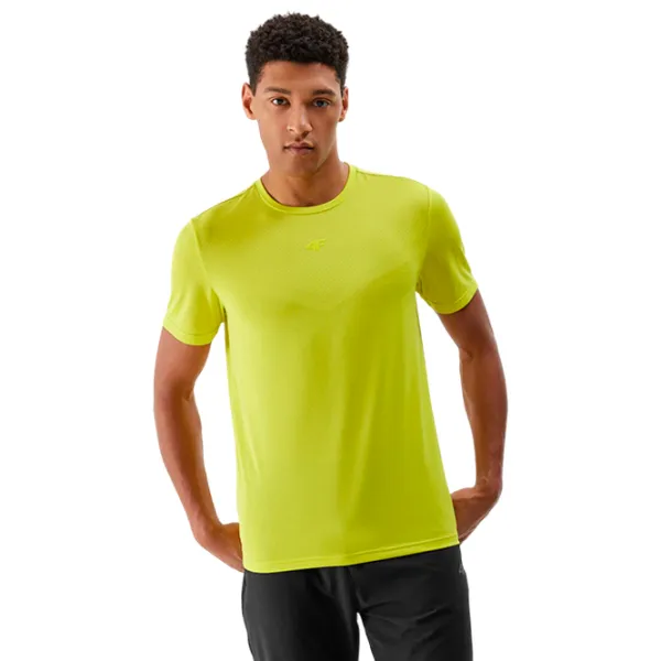 Футболка для мужчин 4F 4FWSS24TFTSM697 100% полиэстер/ Green photo 4