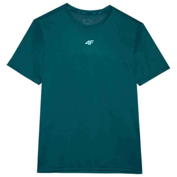 Tricou pentru bărbați 4F 4FWSS24TFTSM697 100% poliester/ Teal photo 1