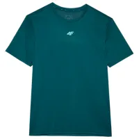 Tricou pentru bărbați 4F 4FWSS24TFTSM697 100% poliester/ Teal