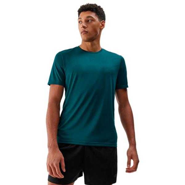 Tricou pentru bărbați 4F 4FWSS24TFTSM697 100% poliester/ Teal photo 2