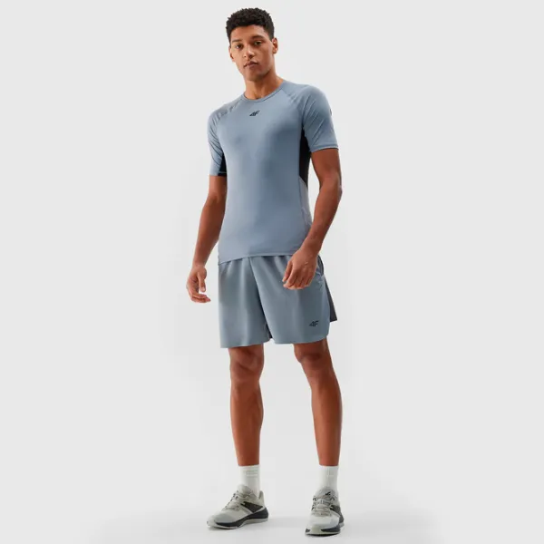 Tricou pentru bărbați 4F 4FWSS24TFTSM700 88% Poliamidă/ Gray photo 4