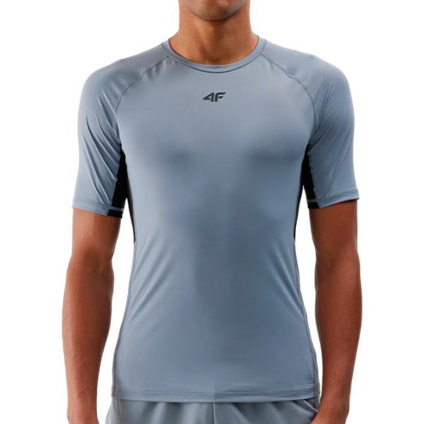 Tricou pentru bărbați 4F 4FWSS24TFTSM700 88% Poliamidă/ Gray photo 2
