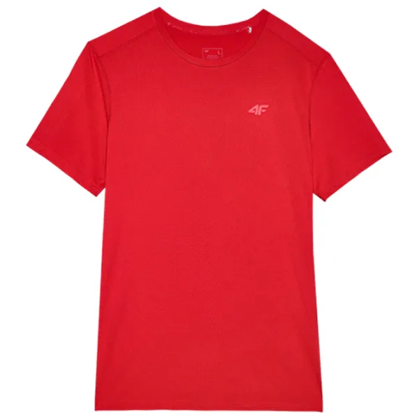 Tricou pentru bărbați 4F 4FWSS24TFTSM598 90% poliester/ Red photo 1