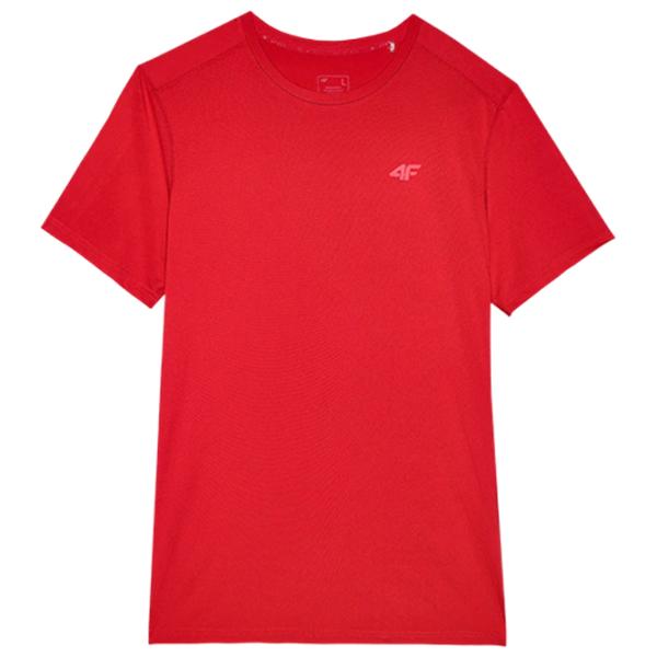 Tricou pentru bărbați 4F 4FWSS24TFTSM598 90% poliester/ Red photo 1