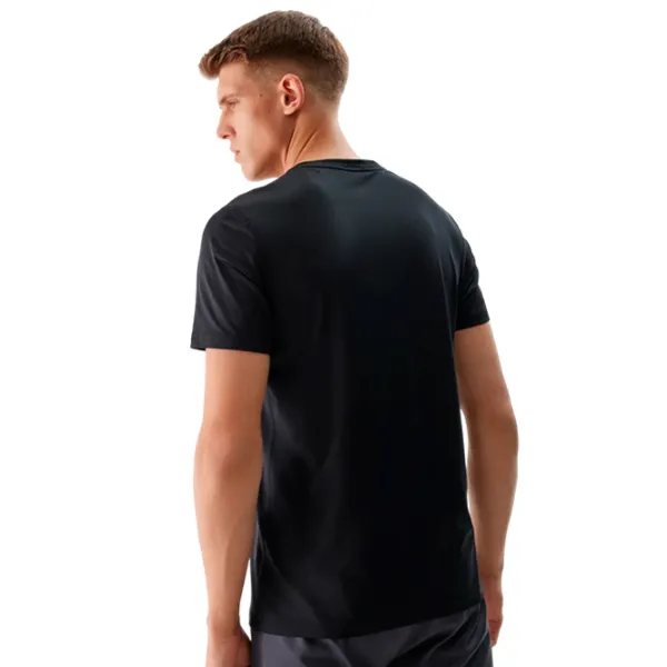 Tricou pentru bărbați 4F 4FWSS24TFTSM598 90% poliester/ Black photo 3