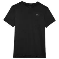 Футболка для мужчин 4F 4FWSS24TFTSM598 90% полиэстер/ Black