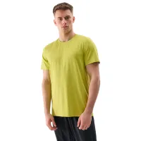 Tricou pentru bărbați 4F 4FWSS24TFTSM598 90% poliester/ Green