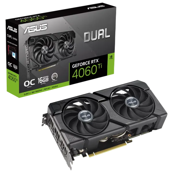 Placă video Asus GeForce RTX 4060 Ti EVO OC Edition PCI Express x8 4.0 / 16 GB photo 6 Placă video Asus GeForce RTX 4060 Ti EVO OC Edition PCI Express x8 4.0 / 16 GB photo 6