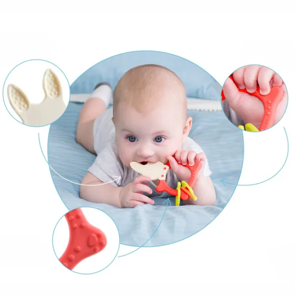 Jucărie pentru dentiție Roxy Kids RBT-001R de la 3 luni photo 5