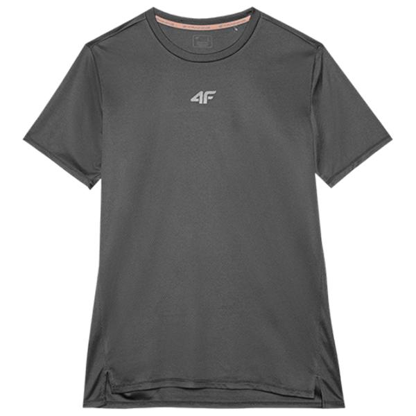 Tricou pentru bărbați 4F 4FWSS24TFTSM702 100% poliester/ Gray photo 1