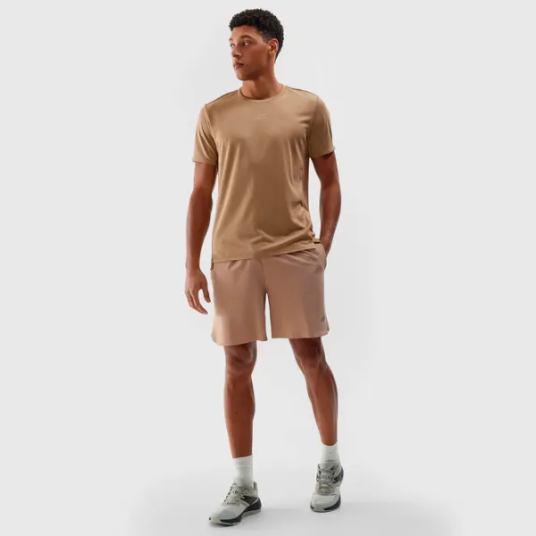 Футболка для мужчин 4F 4FWSS24TFTSM702 100% полиэстер/ Бежевый photo 4