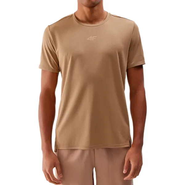 Футболка для мужчин 4F 4FWSS24TFTSM702 100% полиэстер/ Бежевый photo 2