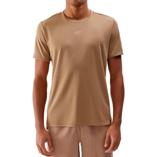 Футболка для мужчин 4F 4FWSS24TFTSM702 100% полиэстер/ Бежевый photo 2