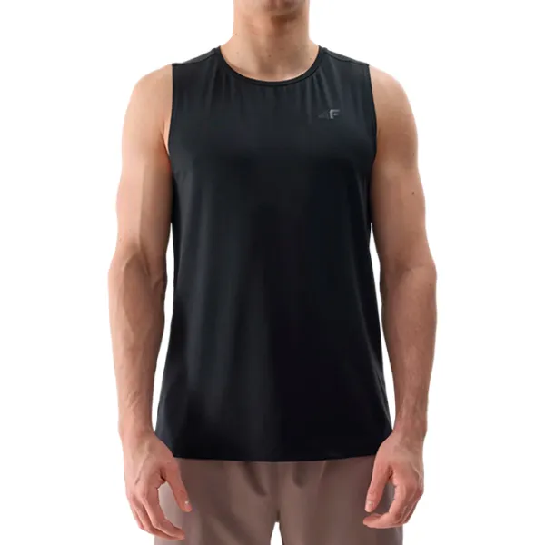 Tricou pentru bărbați 4F 4FWSS24TFTSM597 90% poliester/ Black photo 3