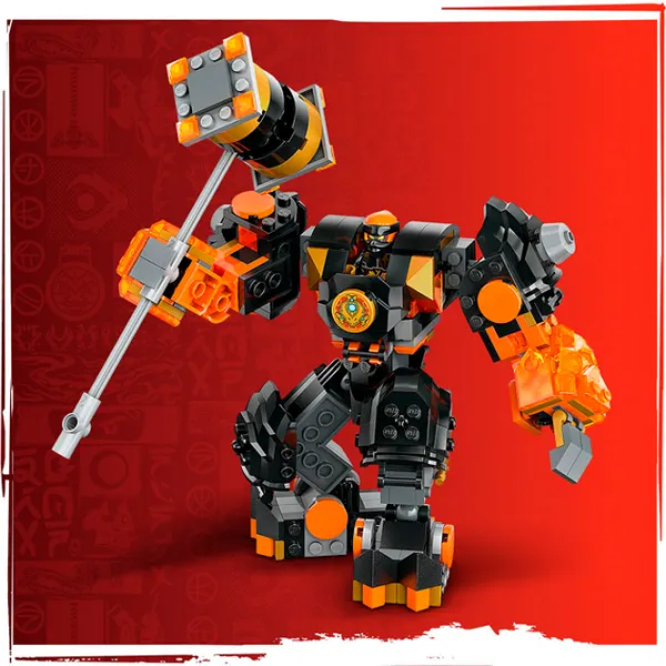 Constructor LEGO Cole's Elemental Earth Mech Robot/ Multicolor photo 4
