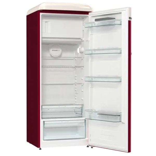 Frigider Gorenje Retro OBRB615DR cu congelator sus 247 l / 152.2 cm / Red photo 4