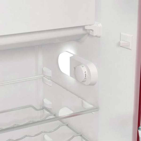 Frigider Gorenje Retro OBRB615DR cu congelator sus 247 l / 152.2 cm / Red photo 8