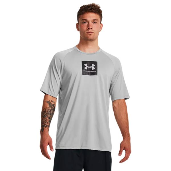 Tricou pentru bărbați Under Armour 1380785-011 100% poliester/ Gray photo 3