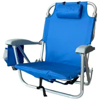 Садовый стул Worker C4005 Металл/ Полиэстер/ Blue Серый