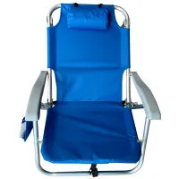 Scaun de grădină Worker C4005 Metal/ Poliester/ Blue Gray photo 3