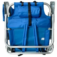 Scaun de grădină Worker C4005 Metal/ Poliester/ Blue Gray photo 6