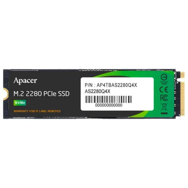 SSD Apacer AS2280Q4X 2 ТБ M.2 NVMe photo 2