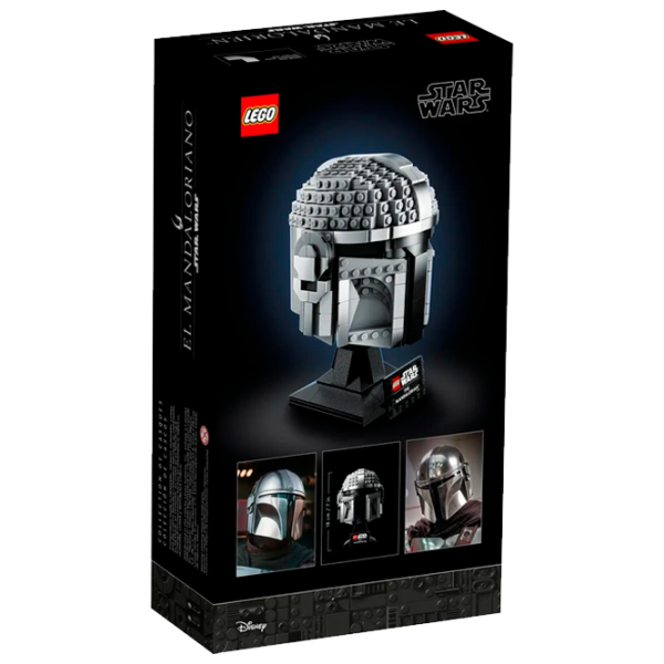 Constructor LEGO The Mandalorian Helmet Clasic/ Gray photo 11 Constructor LEGO The Mandalorian Helmet Clasic/ Gray photo 11