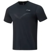 Футболка для мужчин Li-Ning ATST083-4B 100% полиэстер/ Black