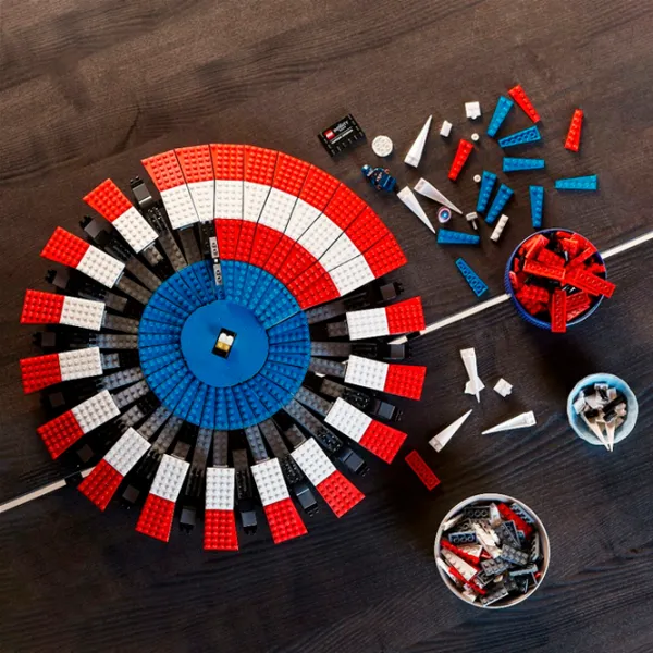 Constructor LEGO Captain America's Shield Clasic/ Multicolor photo 11