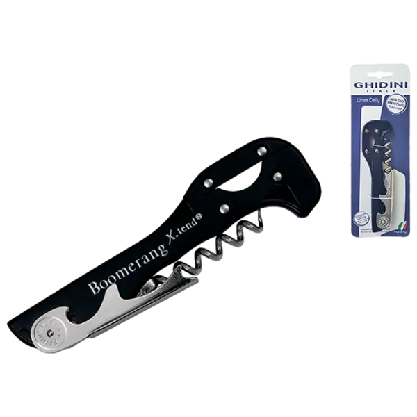 Tirbușon Ghidini Daily Boomerang Black photo 2